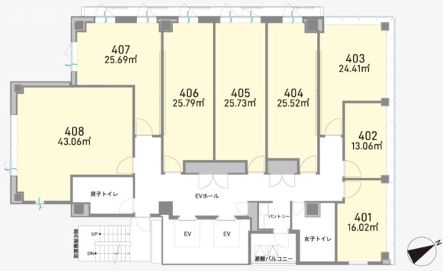 H1O青山403 間取り図