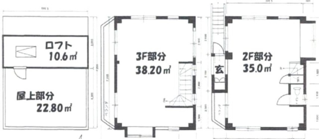 中澤西麻布ビル2F～3F 間取り図