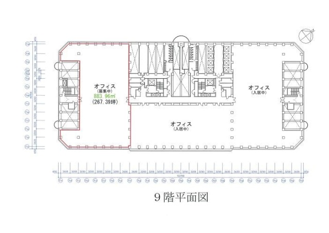 新宿アイランドタワー9F 間取り図