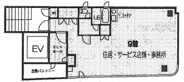青山岡田ビル9F 間取り図