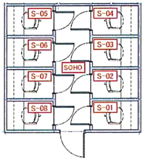 GYB秋葉原(秋葉原南ビジネスセンター)S-01 間取り図