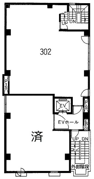 高木11ビル302 間取り図