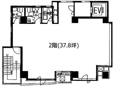 SN岩本町ビル2F 間取り図