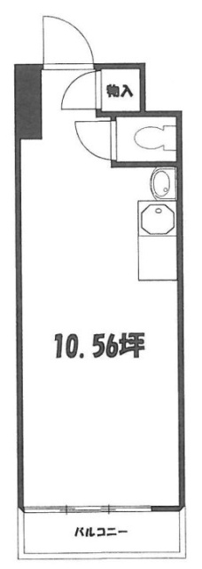 新高(にいたか)ビル802 間取り図