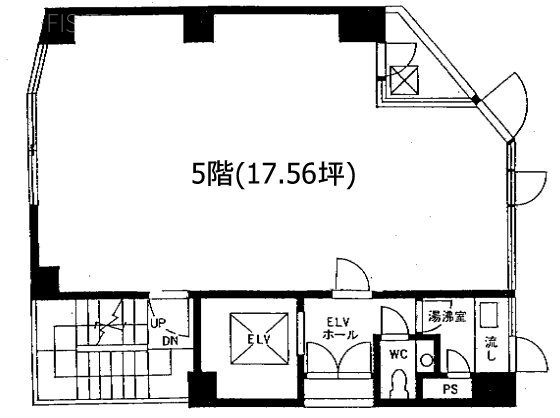 大山ビル5F 間取り図