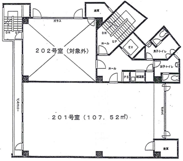 山楽ビル201 間取り図
