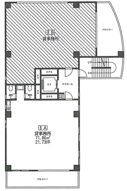 ユニオン駅前ビルA 間取り図