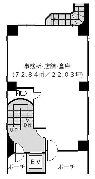 第一小久保ビル1F 間取り図