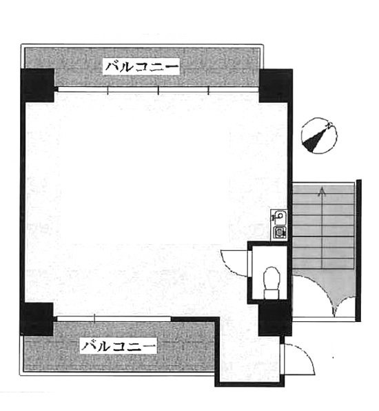 上野北ビューハイツ203 間取り図