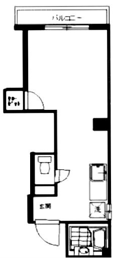 コンフォート青木202 間取り図
