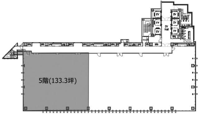 横浜プラザビル5F 間取り図