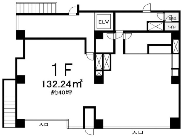第二大滝ビル1F 間取り図