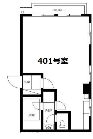 池之端ヒロ・ハイツ401 間取り図