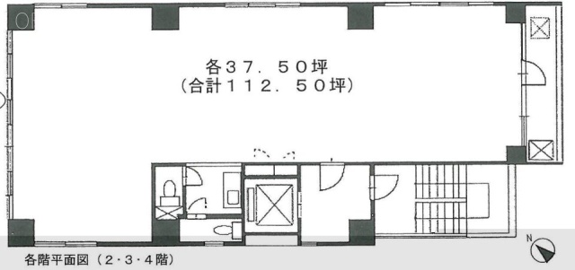 7山京ビル2F 間取り図