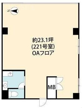 新宿税理士ビル第2別館221 間取り図