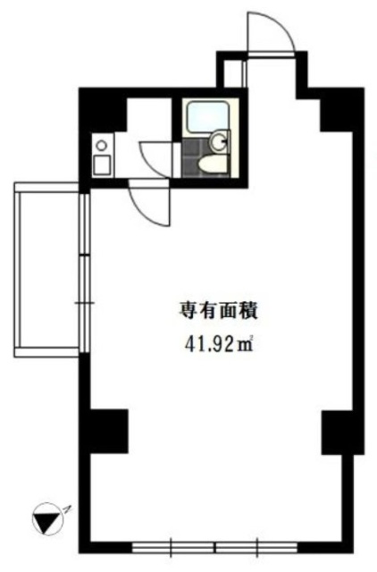 築地ホワイトビル601 間取り図