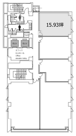 日総第16ビル5F 間取り図