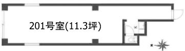 ベルスリーせたがや201 間取り図