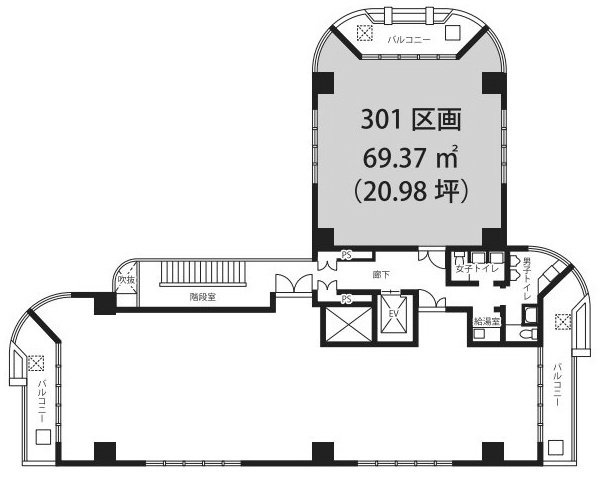 アルス市ヶ谷301 間取り図