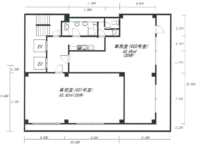 横浜タナベビル602 間取り図