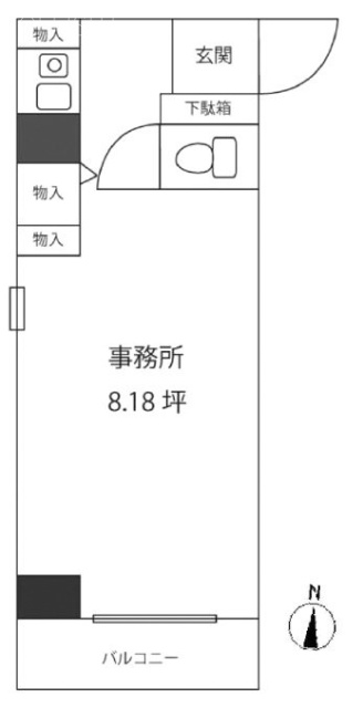 恒陽サンクレスト茅場町3F 間取り図
