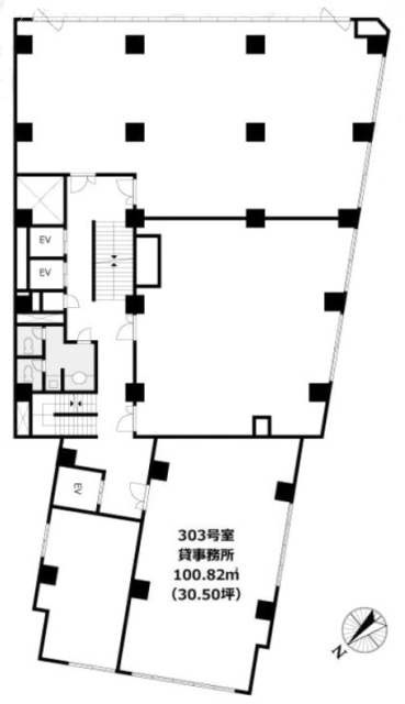 渋谷アイビスビル303 間取り図