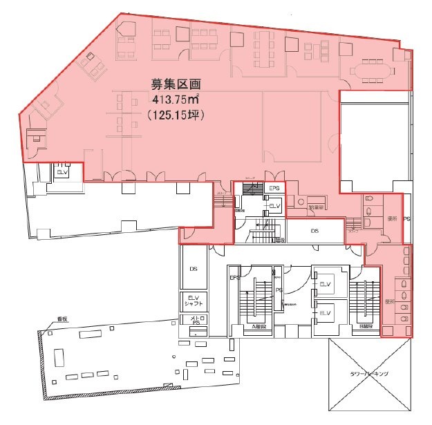 渋谷協和ビル3F 間取り図