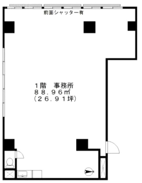 ウエストレジデンス1F 間取り図