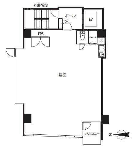 ユニマットハイダウェイビル501 間取り図