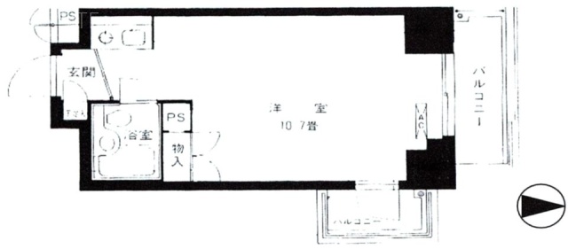 藤和半蔵門コープ404 間取り図