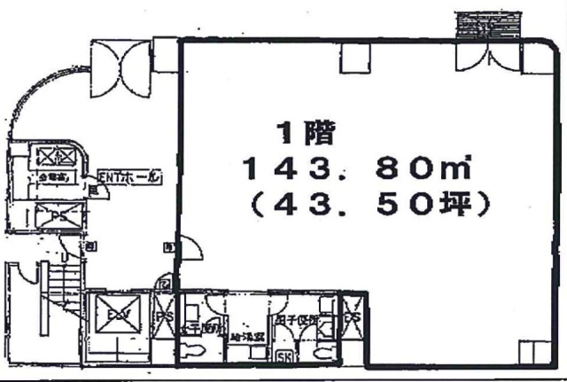 スプラウト日本橋浜町1F 間取り図