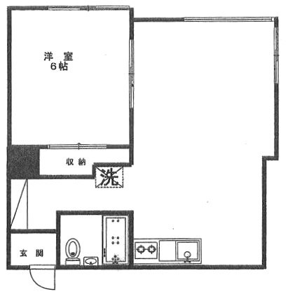 三番町パークマンション104 間取り図