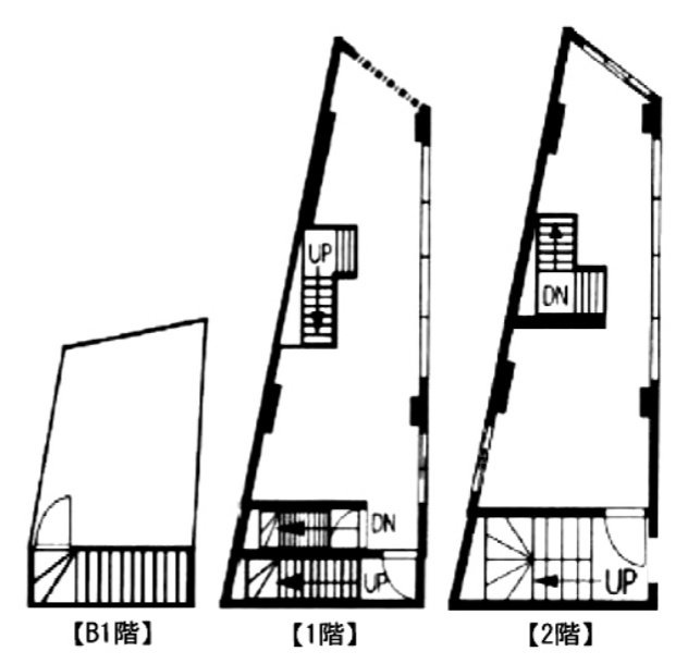 光第二ビルB1F～2F 間取り図