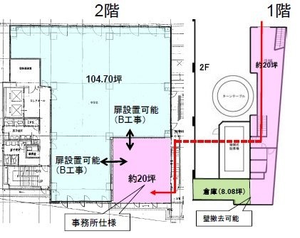 西新宿松屋ビル2F 間取り図