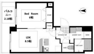 マンション荻窪605 間取り図