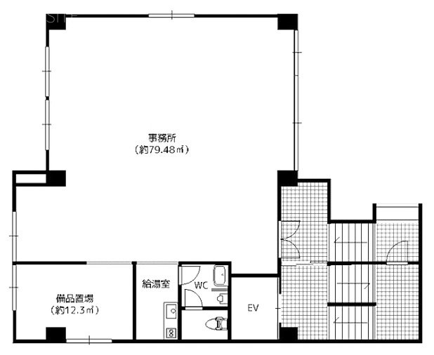 金子ビル1F 間取り図