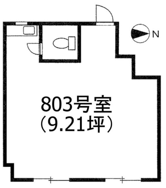 東豊エステートビル803 間取り図