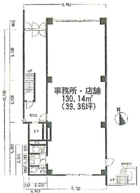 新一ビル1F 間取り図