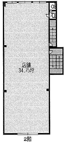 竹ノ塚ショッピングセンタービル2F 間取り図