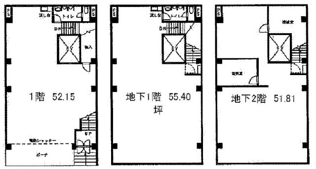 イーストビルB2-1F 間取り図