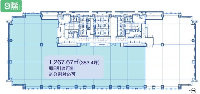 アークヒルズサウスタワー9F 間取り図