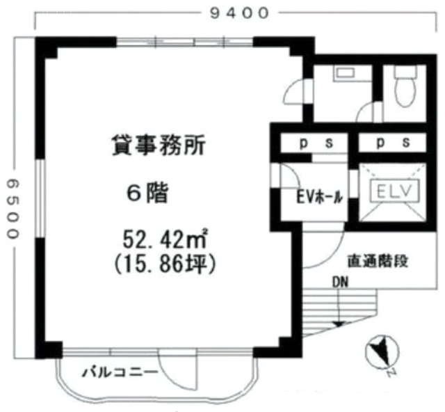 日宝新御茶ノ水ビル6F 間取り図