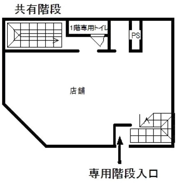 桂昇大森駅前ビルB1F 間取り図