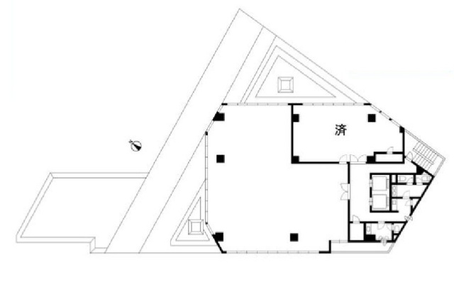 田端フクダビル301 間取り図