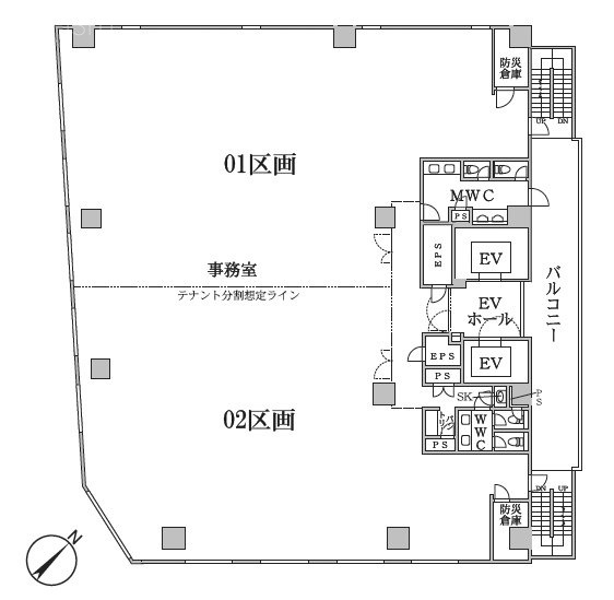 CIRCLES+築地02 間取り図