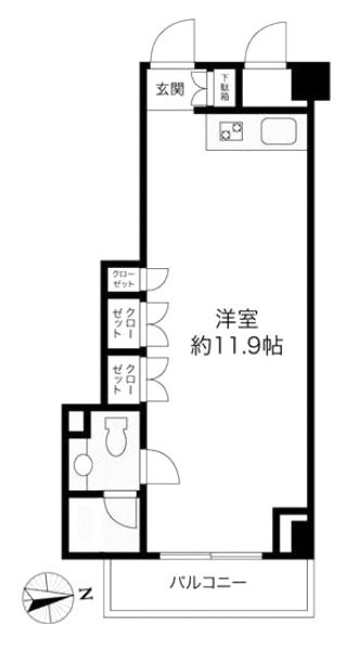 VORT恵比寿Dual’s305 間取り図