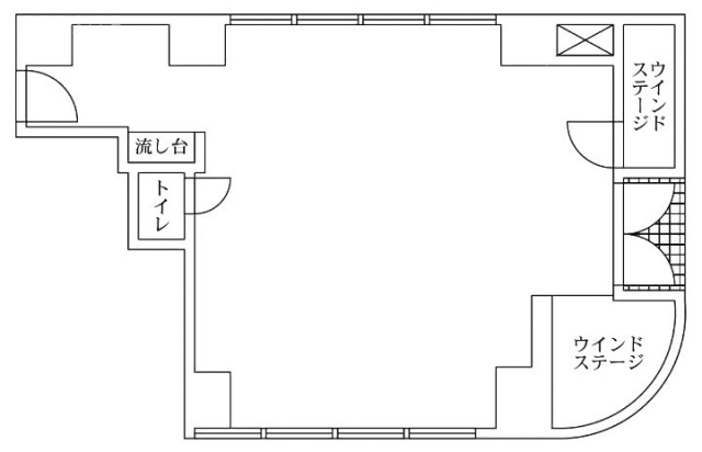 加島商館ビル1F 間取り図