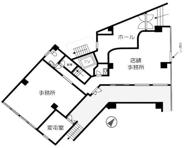 メゾン王子Ⅰビル1F 間取り図