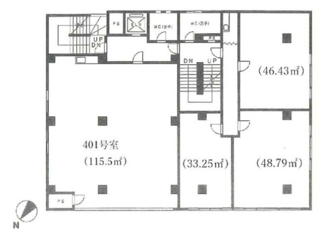 霜ビル1401 間取り図