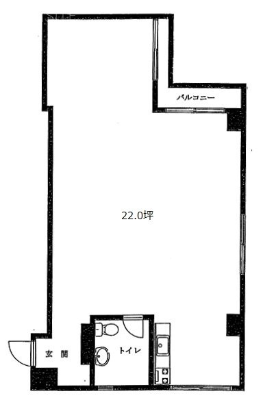 ローヤル若葉ビル211 間取り図